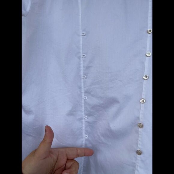 Elizabeth and james button down rhinestone blouse small - Picture 10 of 12